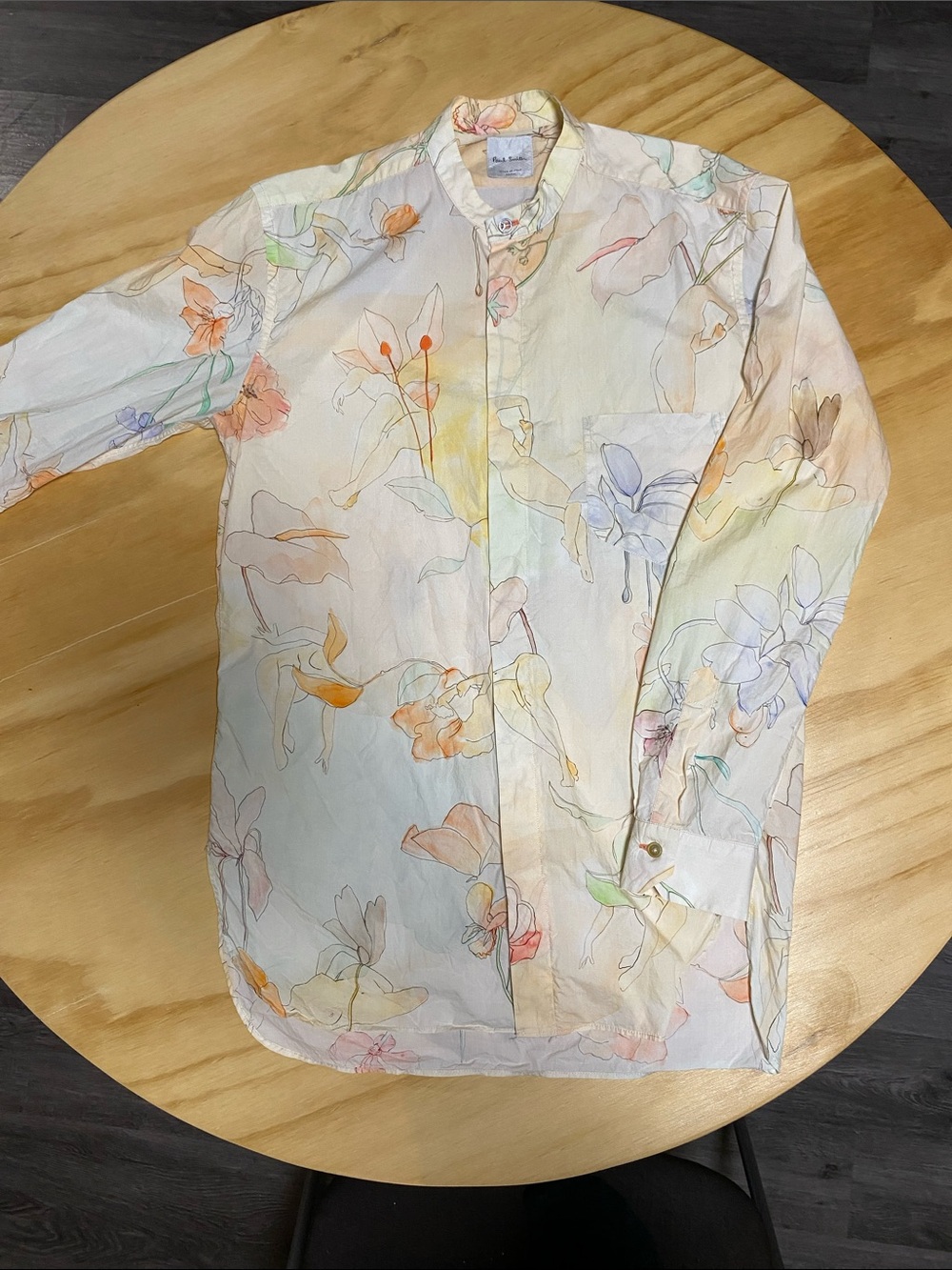 Paul Smith Pastel Floral Long-Sleeve Button-Down Shirt